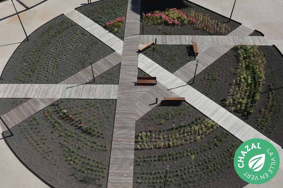 Place Verrazane - un îlot de verdure dans un quartier en mutation