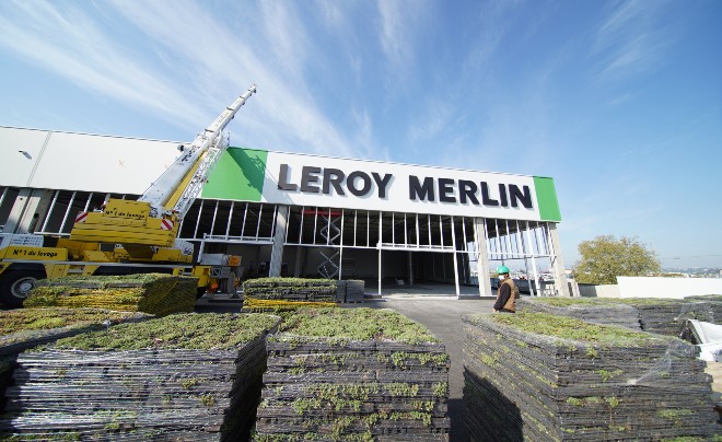 Toiture extensive Leroy Merlin Lyon Grand-Parilly